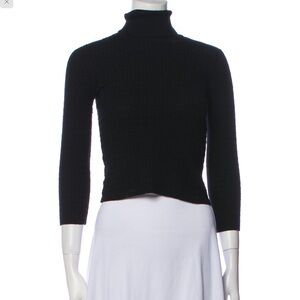 Missoni Black Wool 3/4 Length Sleeve Turtleneck Women’s XS like new